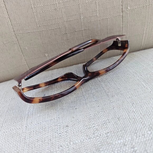 CK Calvin Klein Women Eyeglasses Sunglasses Frame Brown Tortoise Glasses - Picture 7 of 11